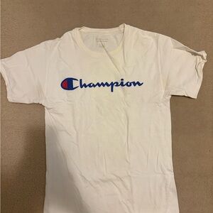 Champion White T-Shirt with Logo